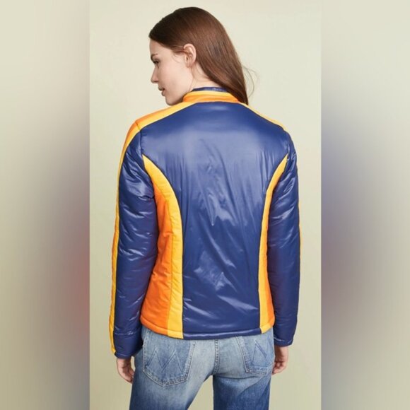Mother The High Flyer Zip front puffer jacket in bold tricks retro 70s hippie Sm - Picture 4 of 16